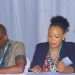 Judith Lekogo à droite estime que la femme à la tête du pays est responsable du chaos au Gabon