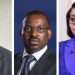 Le retraité Safiou Abdul Gaffar, à gauche défie le ministre du Pétrole Vincent de Paul Massassa, au centre, et le Premier ministre Rose Christiane Ossouka Raponda, à droite