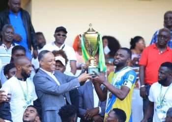 Le stade Mandji, ici Vainquer du championnat de football