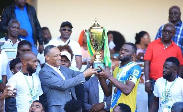 Le stade Mandji, ici Vainquer du championnat de football