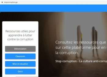 Le site web pour stopper la corruption au Gabon proposé par la SING
