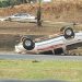 Accident cet après-midi à l'échangeur du rond-point de la Démocratie