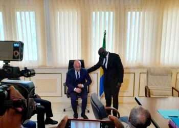Pierre Mounanga Ybimba installé par le ministre des TP comme nouveau SG