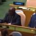 Nourredin Bongo à droite à l'ONU à New York