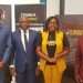 Les membres du comité d'organisation du Salon des métiers de l'audiovisuel et du numérique avec Jennifer Mayombo, la présidente en jaune