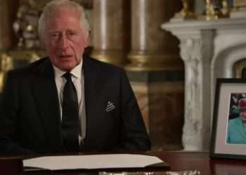 Le roi Charles III lors de son discours à la nation et au Commonwealth