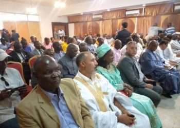 Vue partielle des invités de la nuit de l'intégration africaine au Gabon