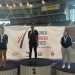 Maria Mouega sur le podium N 1