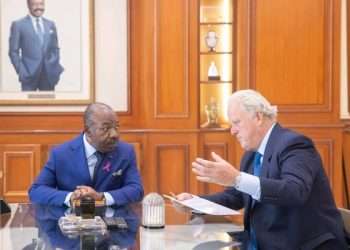 Jonathan Peter Marland, Président du Conseil des Entreprises et de l’Investissement du Commonwealth et Ali Bongo