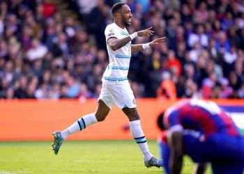Pierre-Emerick Aubameyang a marqué son premier but contre Crystal Palace, but que son coach Potter Graham salue