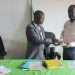 Le nouveau président du SYAML, Ebang Ndong Siméon à droite