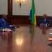 Ali Bongo en audience avec le président de la FEG, Henri Claude Oyima