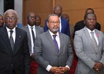 Les responsables du PDG de la Ngounié qui ont enregistré une victoire aux législatives partielles du 15 octobre 2022