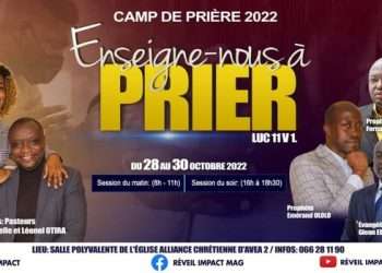 L'affiche du camp de prière organisé par Réveil impact Magazine