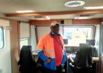 Rodrigue Nguema chef de district à la Setrag