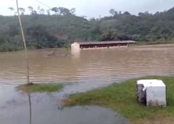 Le lycée Alexandre Madoungou Mbary de Mimongo sous les eaux