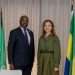 Le ministre du Commerce et des PME, Yves Fernand Manfoumbi et l'ambassadrice de Turquie, Nilufer Erdem Kaygisiz