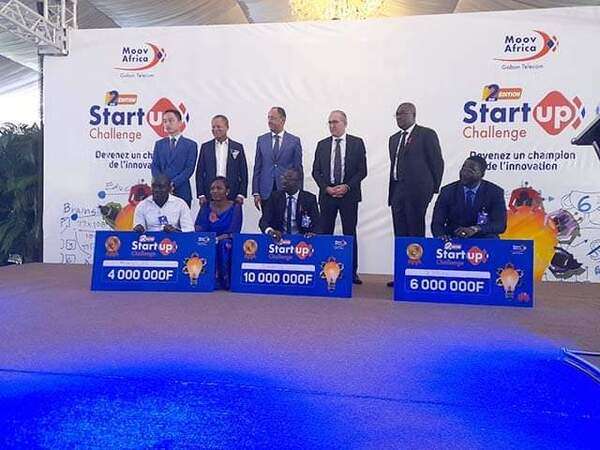 Les gagnants de la 2e édition du Start-up Challenge Moov Africa-Gabon Télécom 