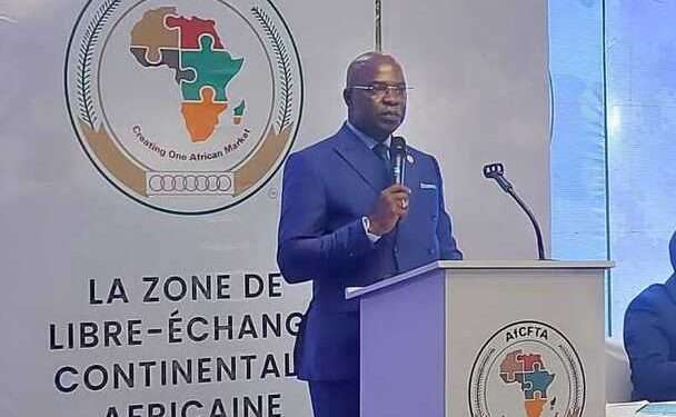 Le président du Conseil des ministre de la ZLECAF en charge du Commerce ce 27 octobre 2022 à Libreville