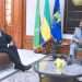 Ali Bongo Ondimba et le président de la BAD, Akinwumi Adesina