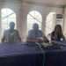 Taty Anaclet, président de Fédération gabonaise d'athlétisme devant la presse