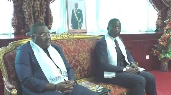 Les responsables de la Convention républicaine chez Faustin Boukoubi 