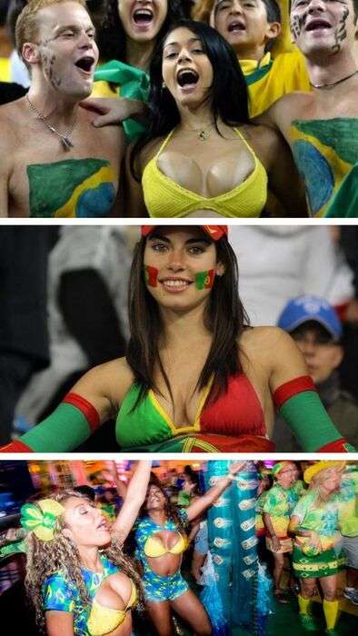 Ces supportrices sexy que ne veut pas sous peine de viols sans suite à la Coupe du monde