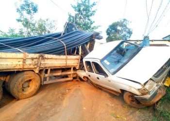 L'accident d'Ebacater entre un camion et un pick-up