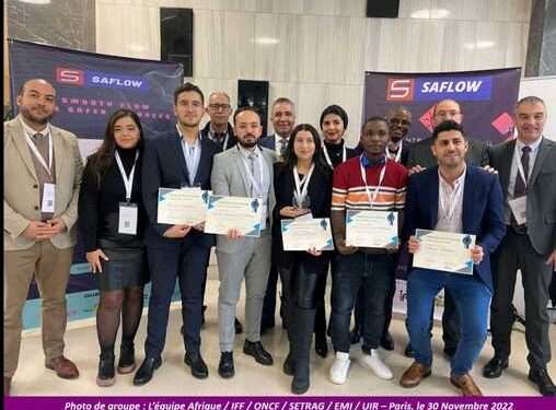 Le groupe champion du jeune cheminot gabonais de la Setrag