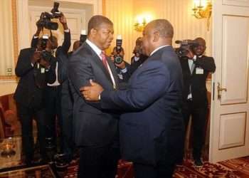 Le président angolais João Manuel Lourenço et Ali Bongo, image d'archives