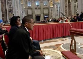 Le Premier ministre Rose Christiane Ossouka Raponda aux obsèques du Pape Benoît XVI