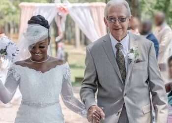 Miracle et Charles lors de leur mariage