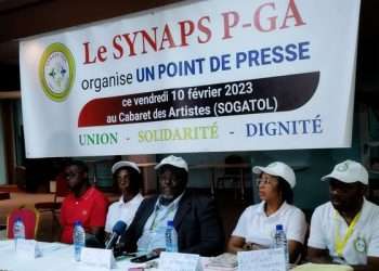 Le bureau exécutif du Synaps P-GA lors de sa sortie officielle sur la gestion de la carrière de l'agent de santé