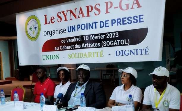 Le bureau exécutif du Synaps P-GA lors de sa sortie officielle sur la gestion de la carrière de l'agent de santé
