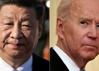 Xi Ping (Chine à gauche) accuse et Joe Biden (États-Unis) de soutenir l'Ukraine