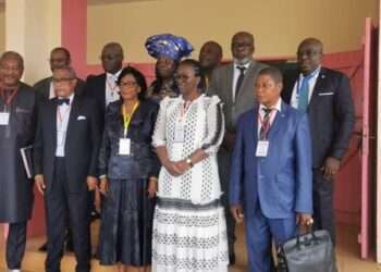 Les membres de l'association des maires du Gabon réunis à Ndendé