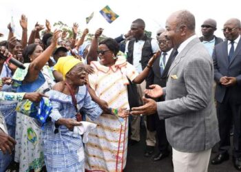 Le président Ali Bongo Ondimba dans l'Ogooué-Lolo