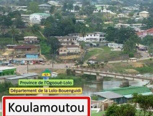 La ville de Koulamoutou dans laquelle Samantha Koumba s'est suicidée