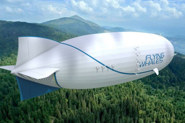 Un modèle de cargo dirigeable qui va transporter le bois de Rougier