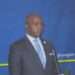 Le ministre, Porte-parole du gouvernement, Yves Fernand Manfoumbi parlant du rôle des trois bassins forestiers mondiaux au One forest summit