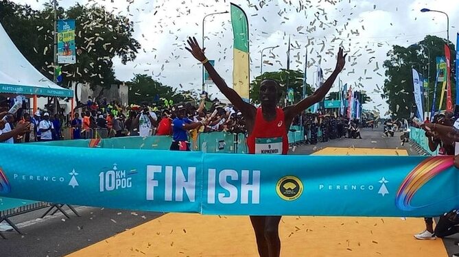 Le Kényan Vincent Kipkemoi remporte le 10 km de Port-Gentil 2023