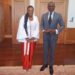 Minou Chrys-Tayl nommée par le président du Bénin, Patrice Talon à droite