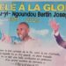 Affiche du Pasteur Bertin, le héros national enterré ce jour au cimetière Igoumie