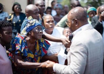 Le président Ali Bongo Ondimba à Franceville