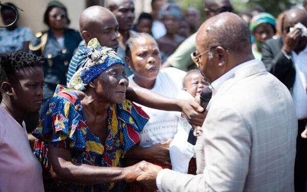 Le président Ali Bongo Ondimba à Franceville