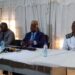 Le président du FER, Bonaventure Nzigou Manfoumbi lors de sa conférence de presse du mercredi 3 mai 2023