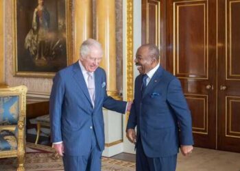 Le président Ali Bongo et son épouse au couronnement du Roi Charles III