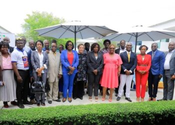 Photo de famille lors de la célébration de la journée internationale de la liberté de la presse 2023