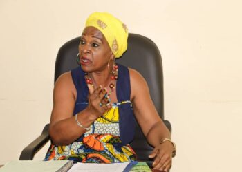 La présidente de l'ONG Amfes, Marie Avorbang Minko