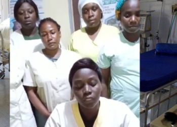 Collectif infirmiers hôpital Okondja